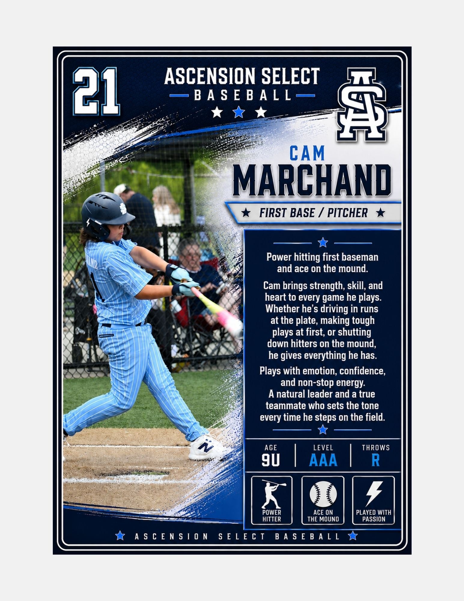 Custom Sports Trading Cards — Sheet of 18