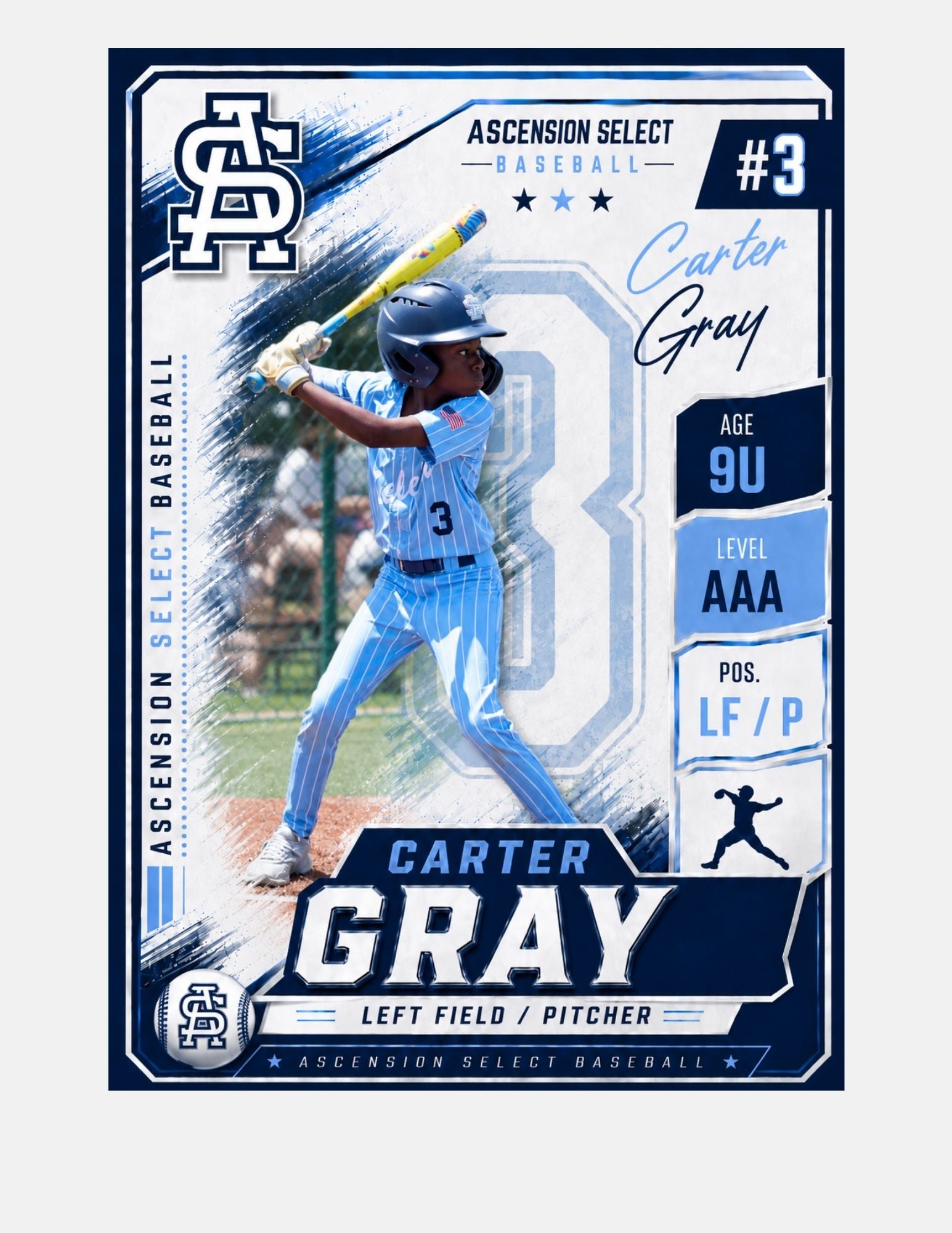 Custom Sports Trading Cards — Sheet of 18